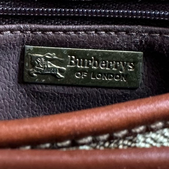 **AUTHENTIC** Burberry Haymarket Check Crossbody Bag - Vintage - Picture 8 of 10